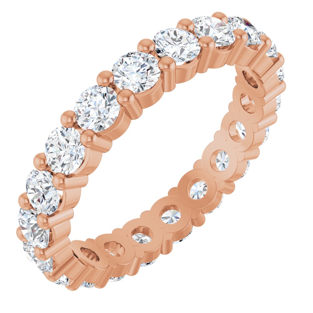 2 CTW Diamond Eternity Band - 14K Rose Gold