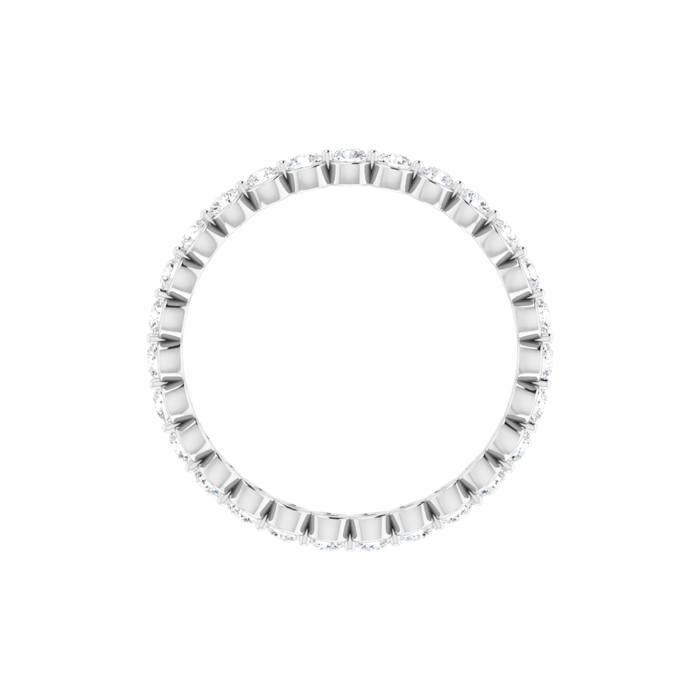 14K White Gold 3/4 CTW Lab-Grown Diamond Eternity Band – F/VS