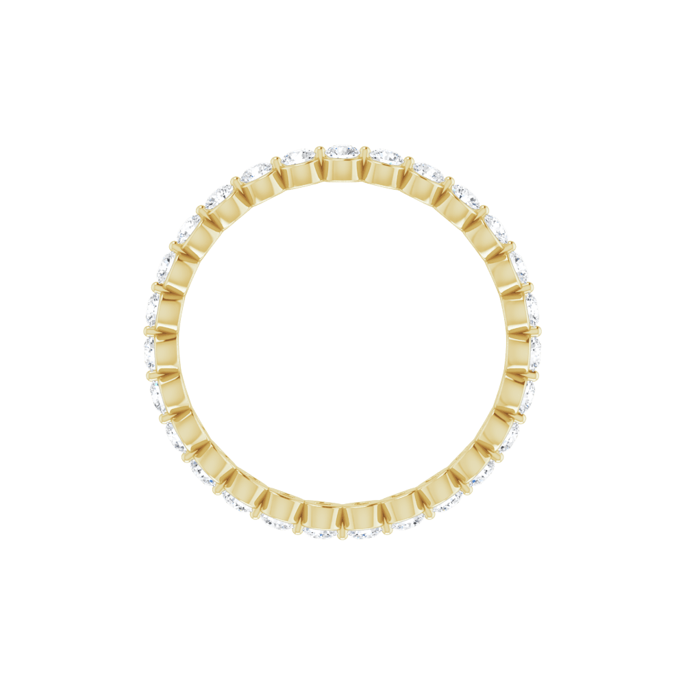 14K Yellow Gold 3/4 CTW Lab-Grown Diamond Eternity Band – F/VS