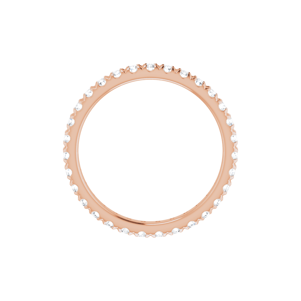 14K Rose Gold 2 1/5 CTW Lab-Grown Diamond Eternity Band – F/VS