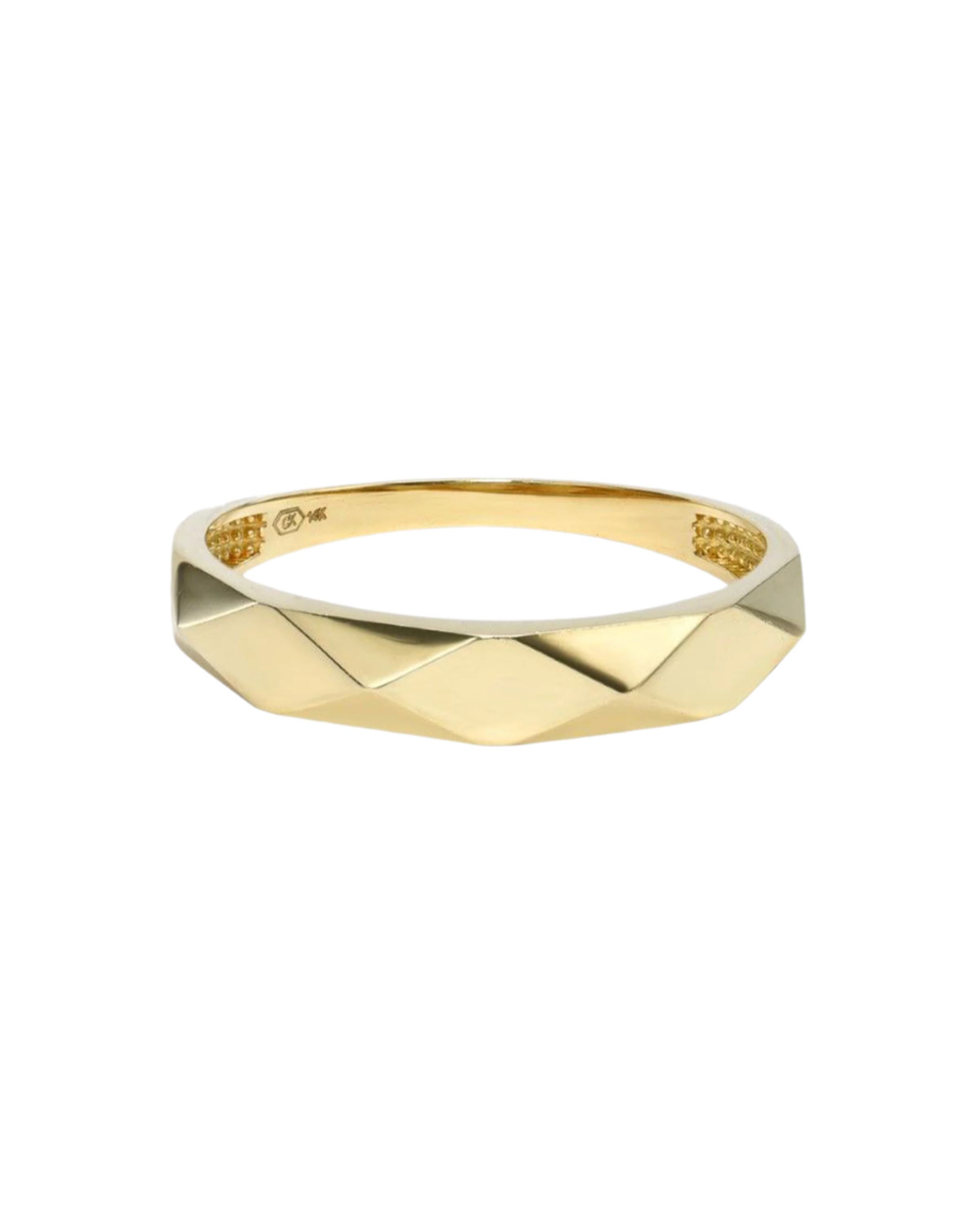 14K Gold Disco Ring