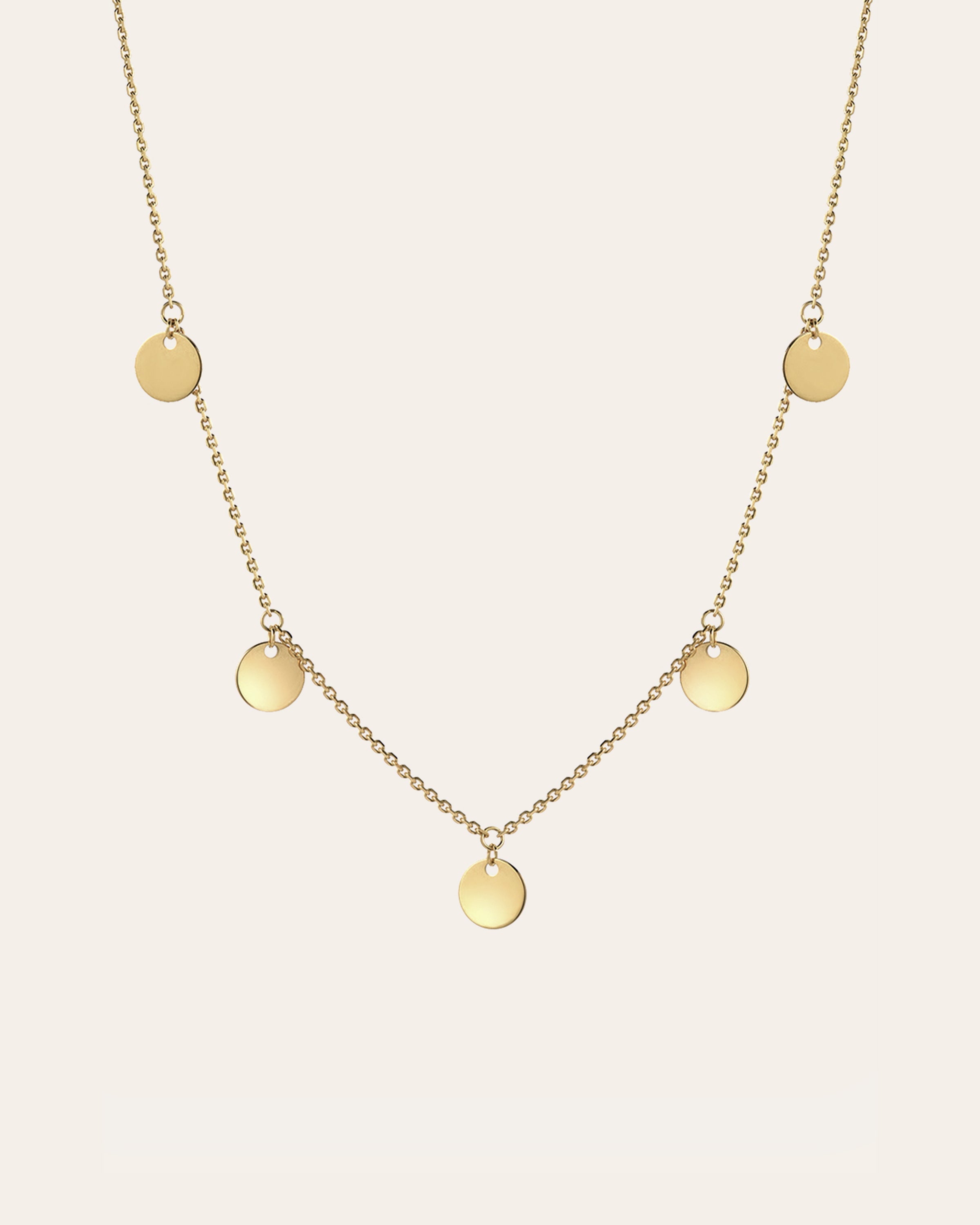 14k Gold Fringe Necklace