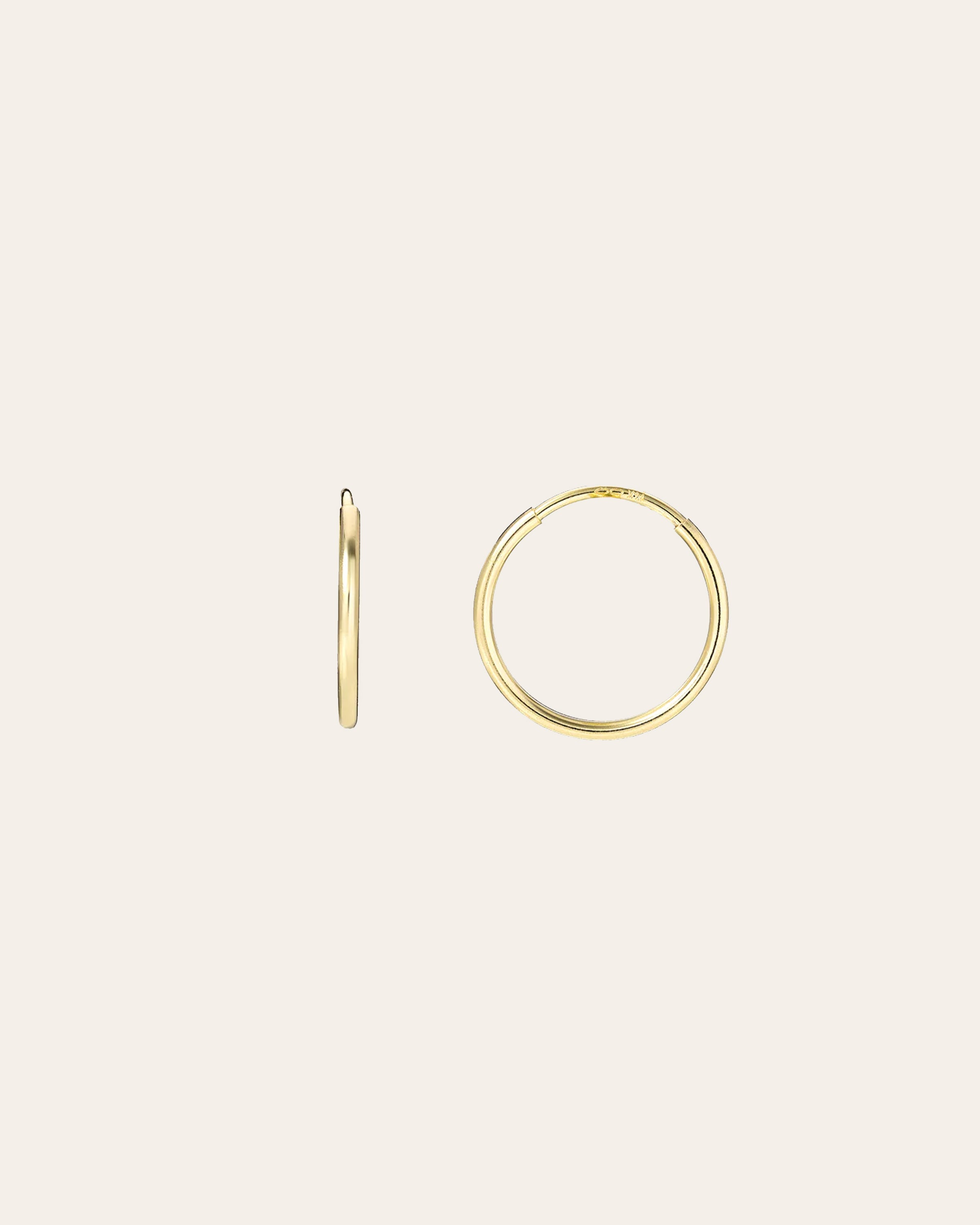 14k Gold Mini Hoop Earrings