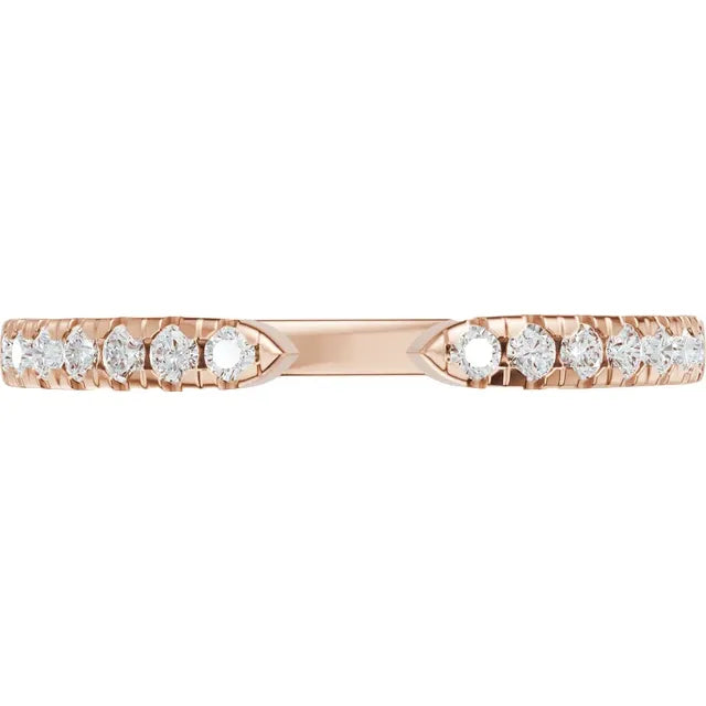 1/6 CTW Diamond Open Band - 14K Rose Gold