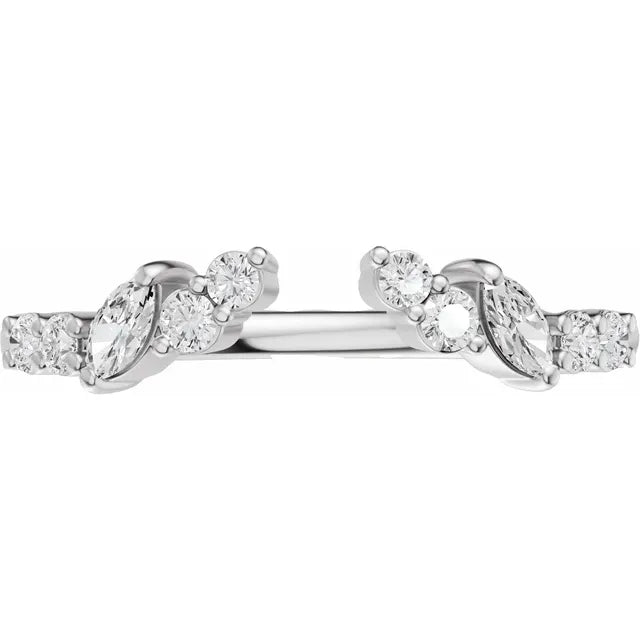 1/4 CTW Diamond Open Band - 14K White Gold