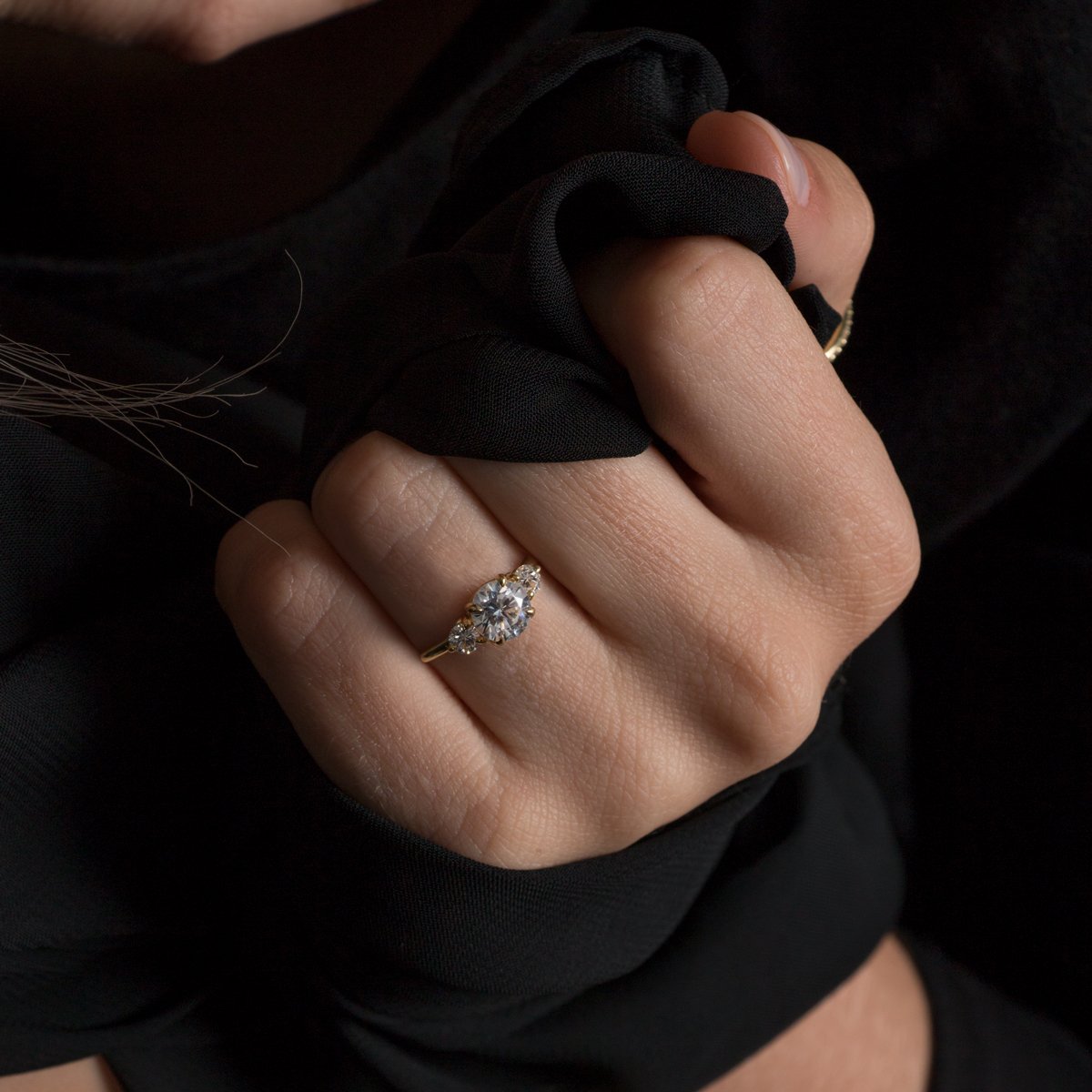 3 Stone Natural Diamond