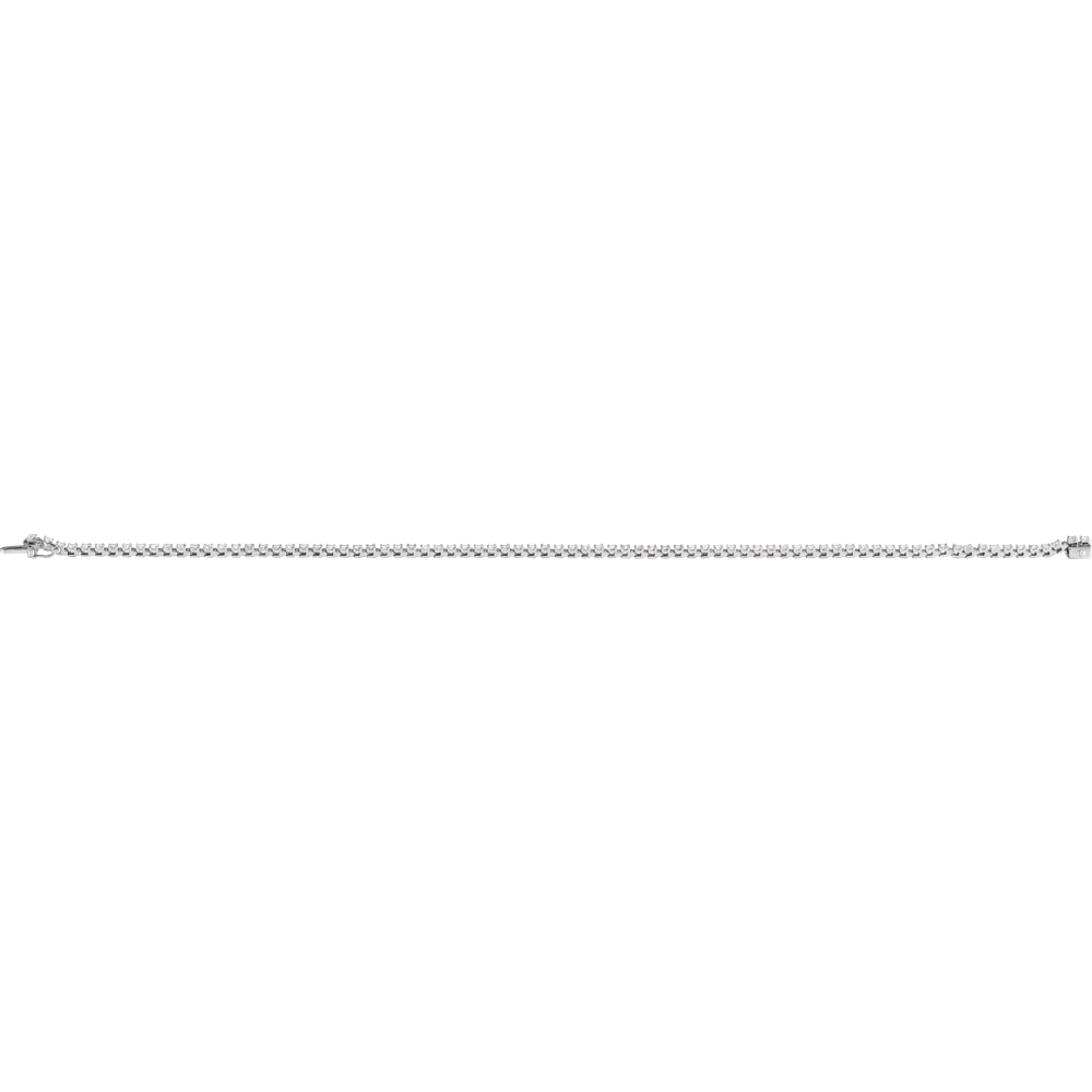 14K White Gold 1 CTW Lab Diamond Tennis Bracelet