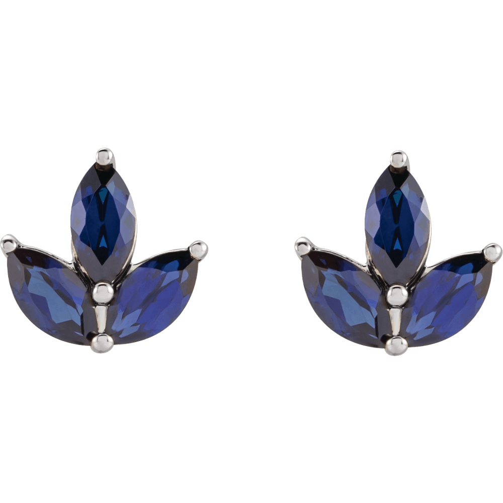 14K Gold Natural Blue Sapphire