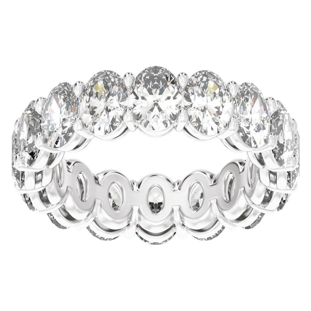 Oval Diamond 7 | 8 Carats - 14K White Gold
