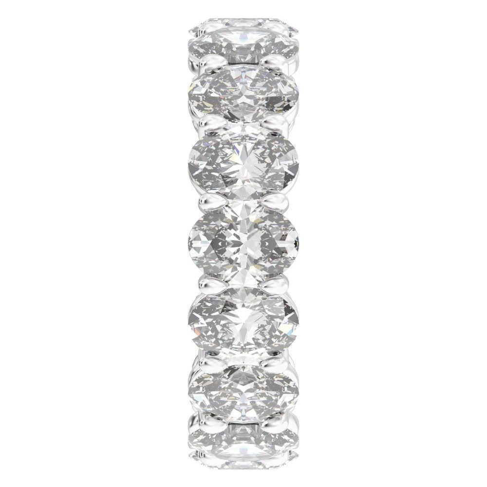 Oval Diamond 7 | 8 Carats - 14K White Gold