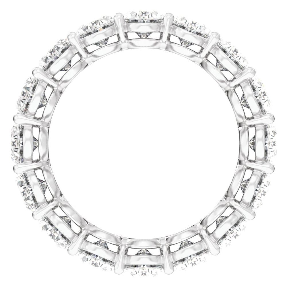 Oval Diamond 7 | 8 Carats - 14K White Gold