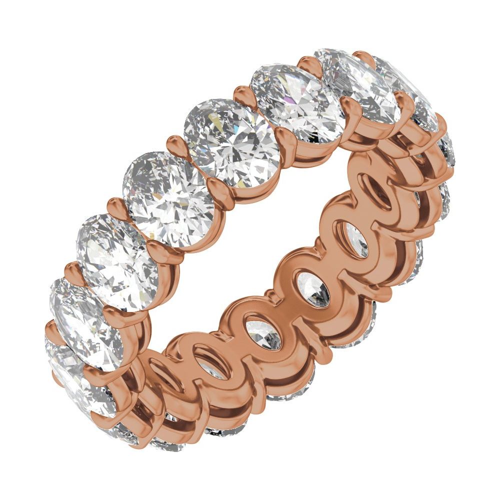 Oval Diamond 7 | 8 Carats - 14K Rose Gold
