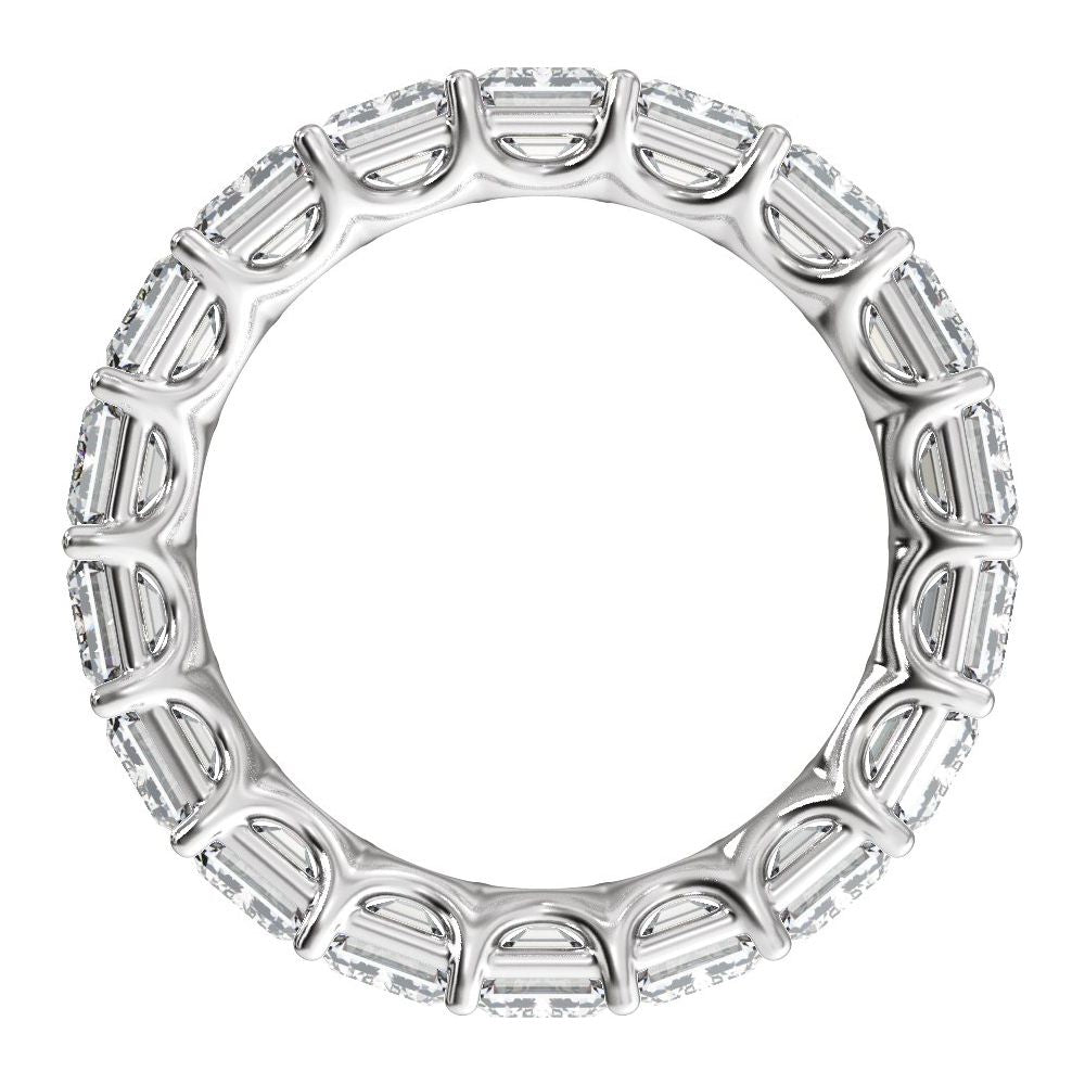 Emerald Diamond 12 | 13 Carats - 14K White Gold