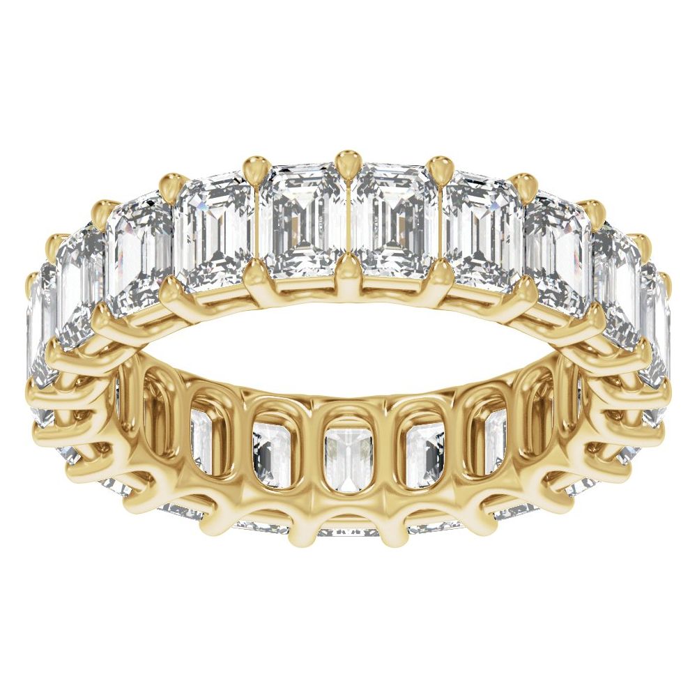 Emerald Diamond 6 Carats - 14K Yellow Gold