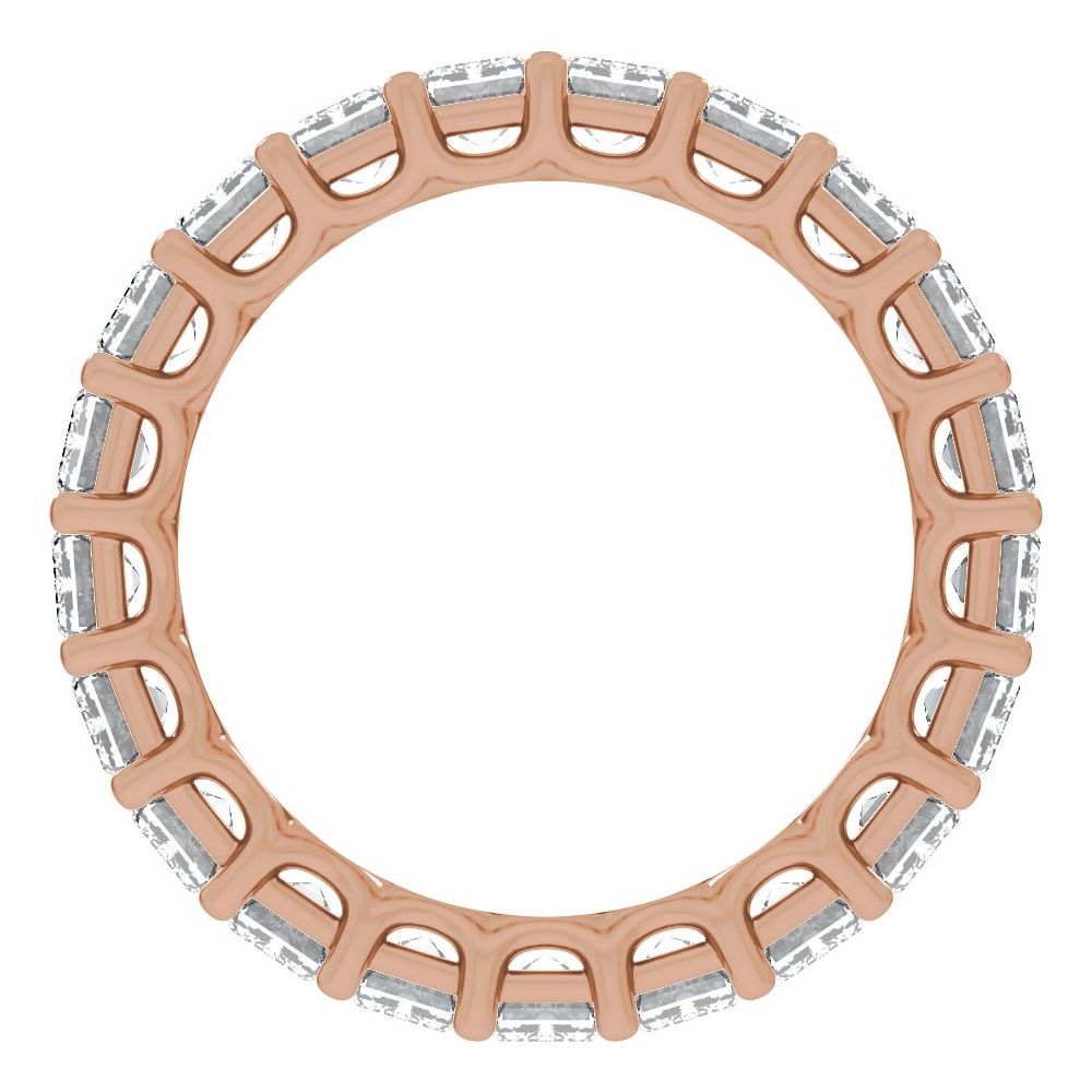 Emerald Diamond 6 Carats - 14K Rose Gold