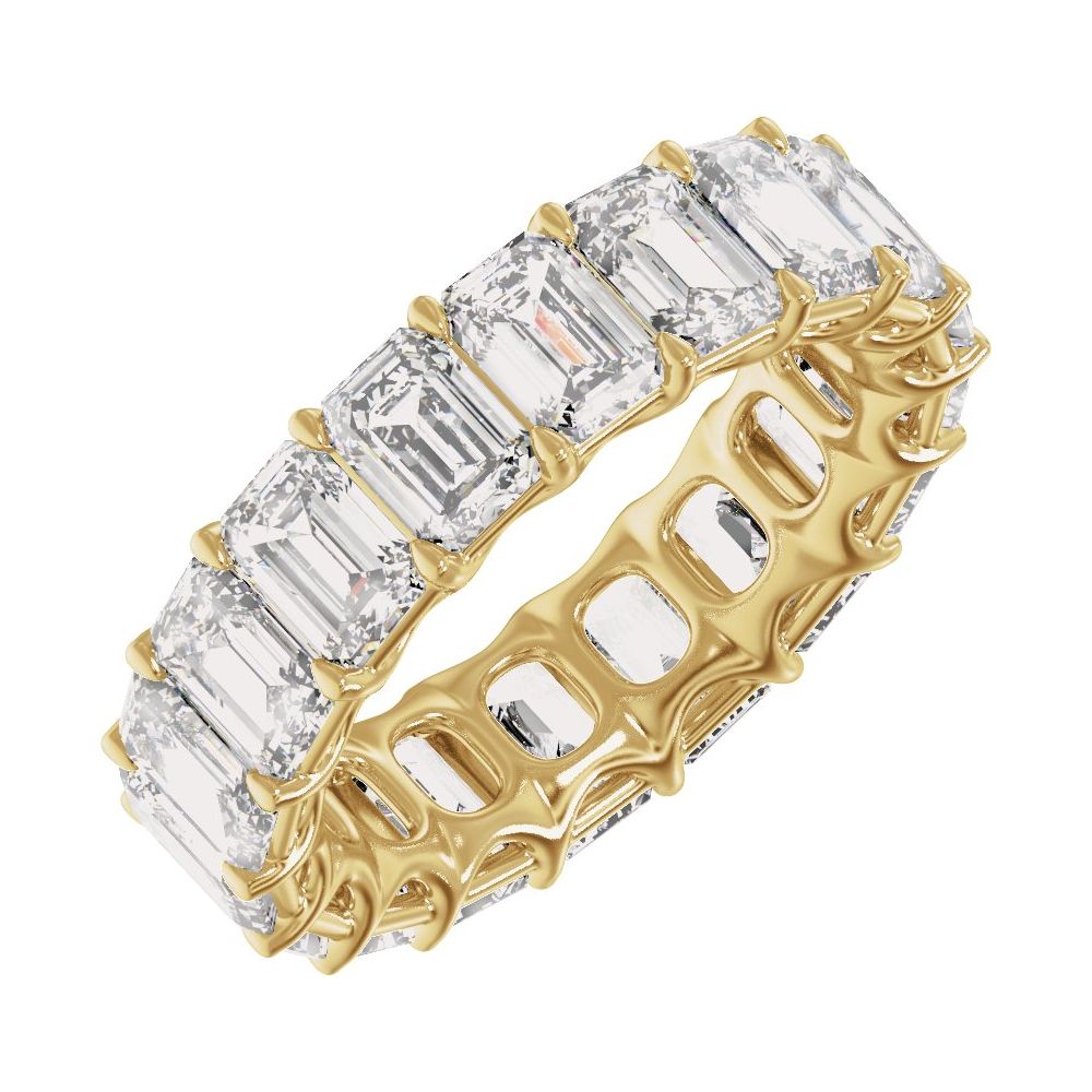 Emerald Diamond 9 | 10 Carats - 14K Yellow Gold