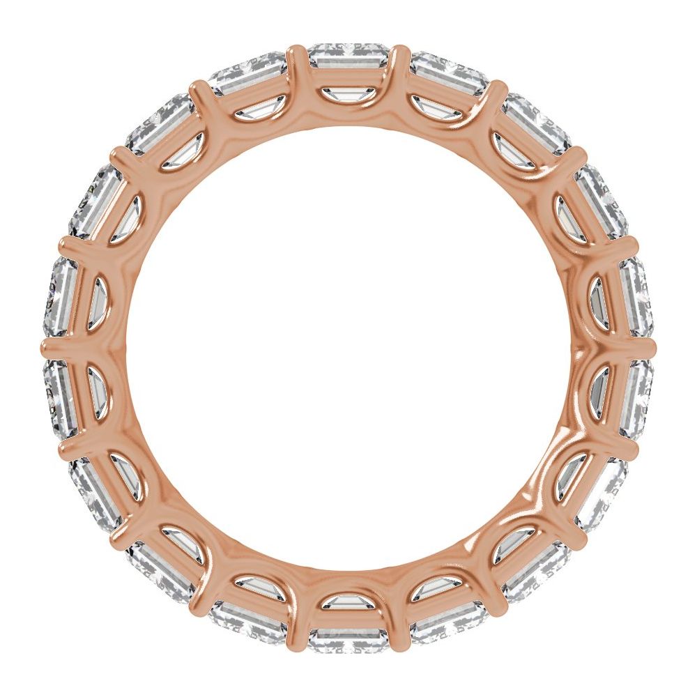 Emerald Diamond 9 | 10 Carats - 14K Rose Gold