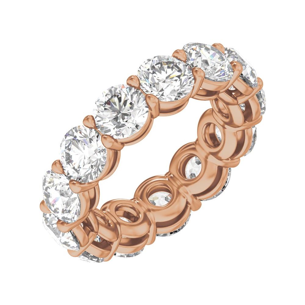 Round Diamond 9 | 10 Carats - 14K Rose Gold