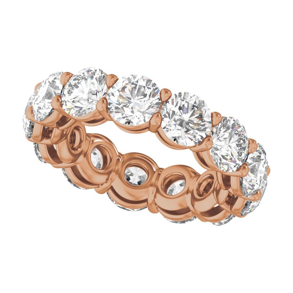 Round Diamond 9 | 10 Carats - 14K Rose Gold