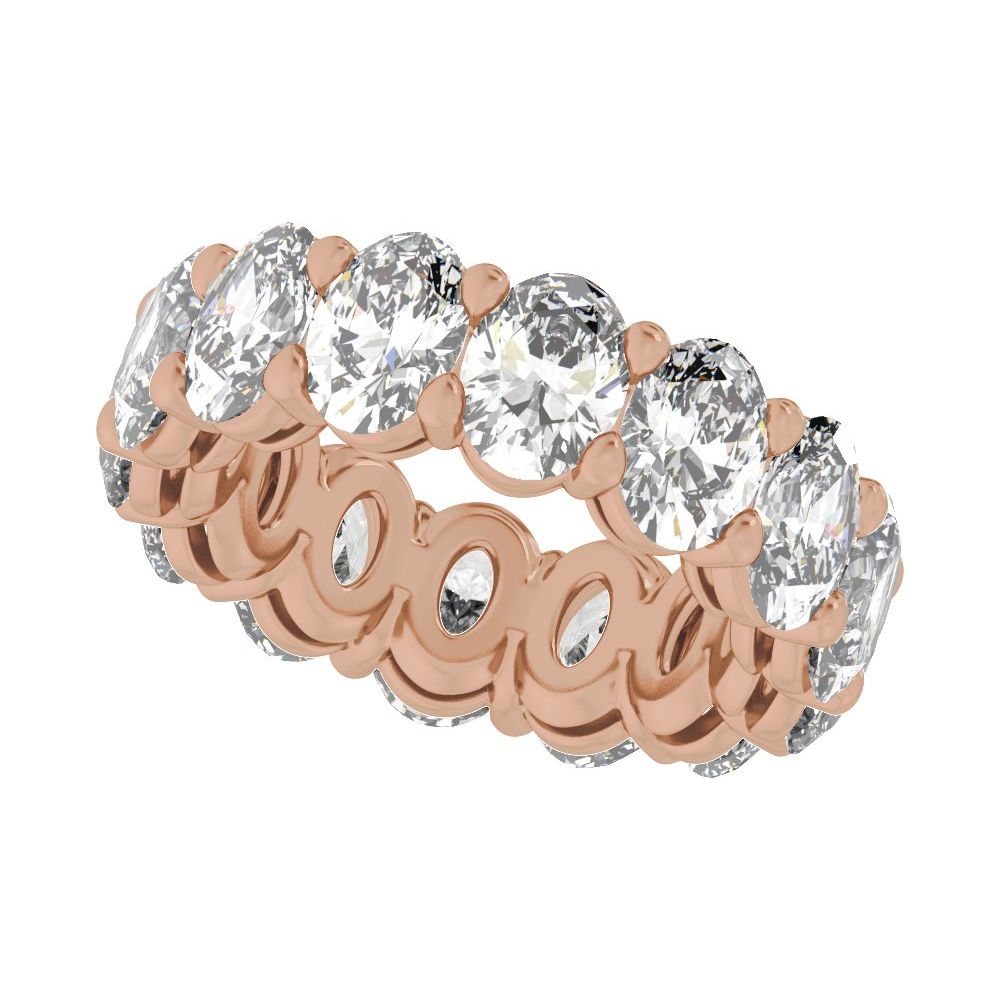 Oval Diamond 9 | 10 Carats - 14K Rose Gold