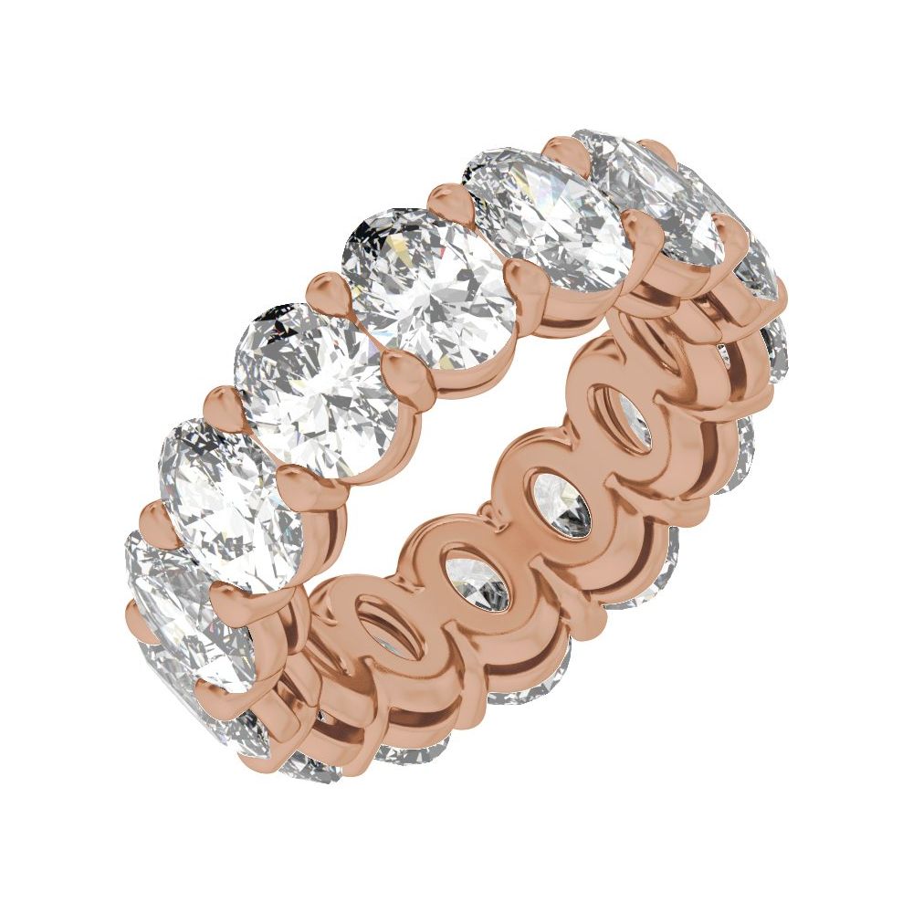 Oval Diamond 9 | 10 Carats - 14K Rose Gold