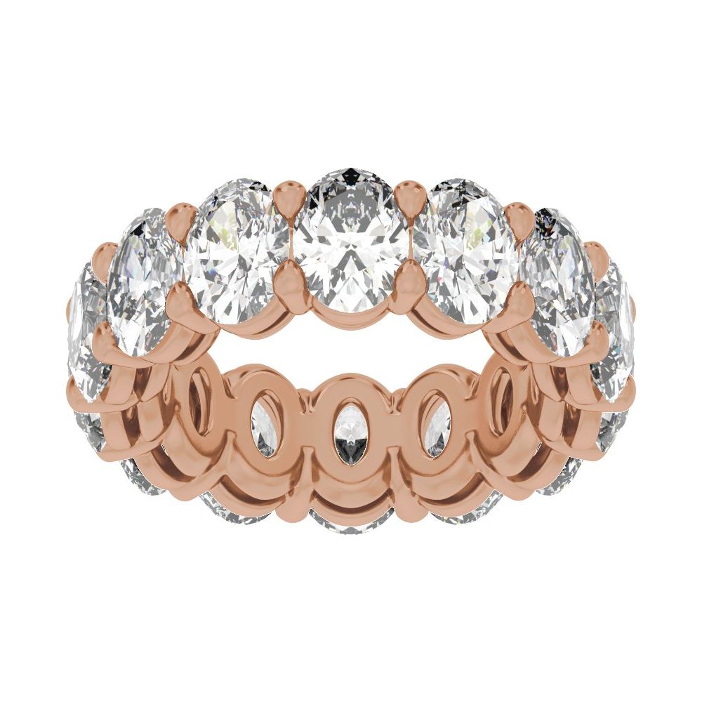Oval Diamond 9 | 10 Carats - 14K Rose Gold
