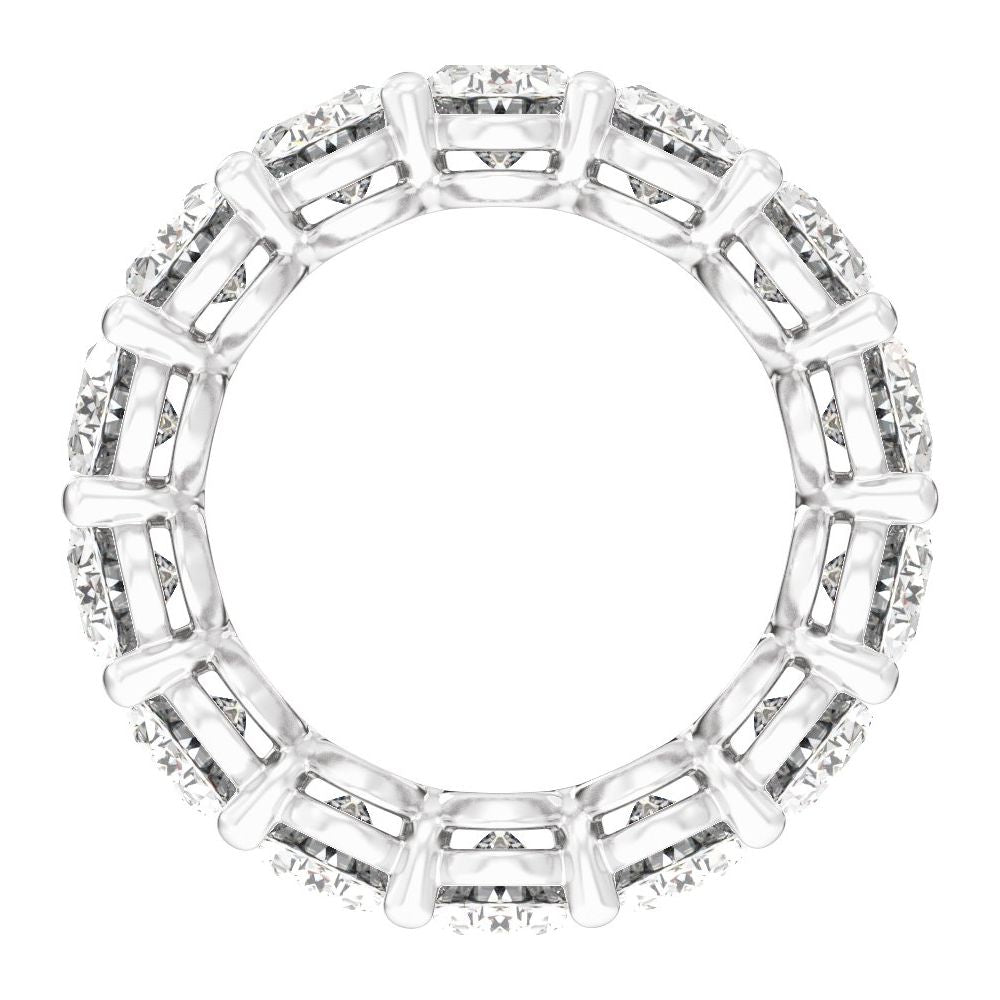 Oval Diamond 5 Carats - 14K White Gold