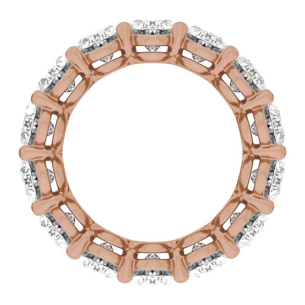 Oval Diamond 5 Carats - 14K Rose Gold