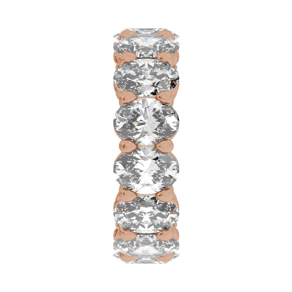 Oval Diamond 5 Carats - 14K Rose Gold