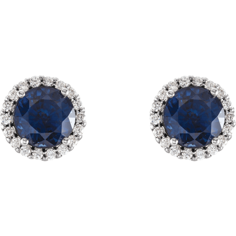 Natural Diamond + Lab Grown Sapphire