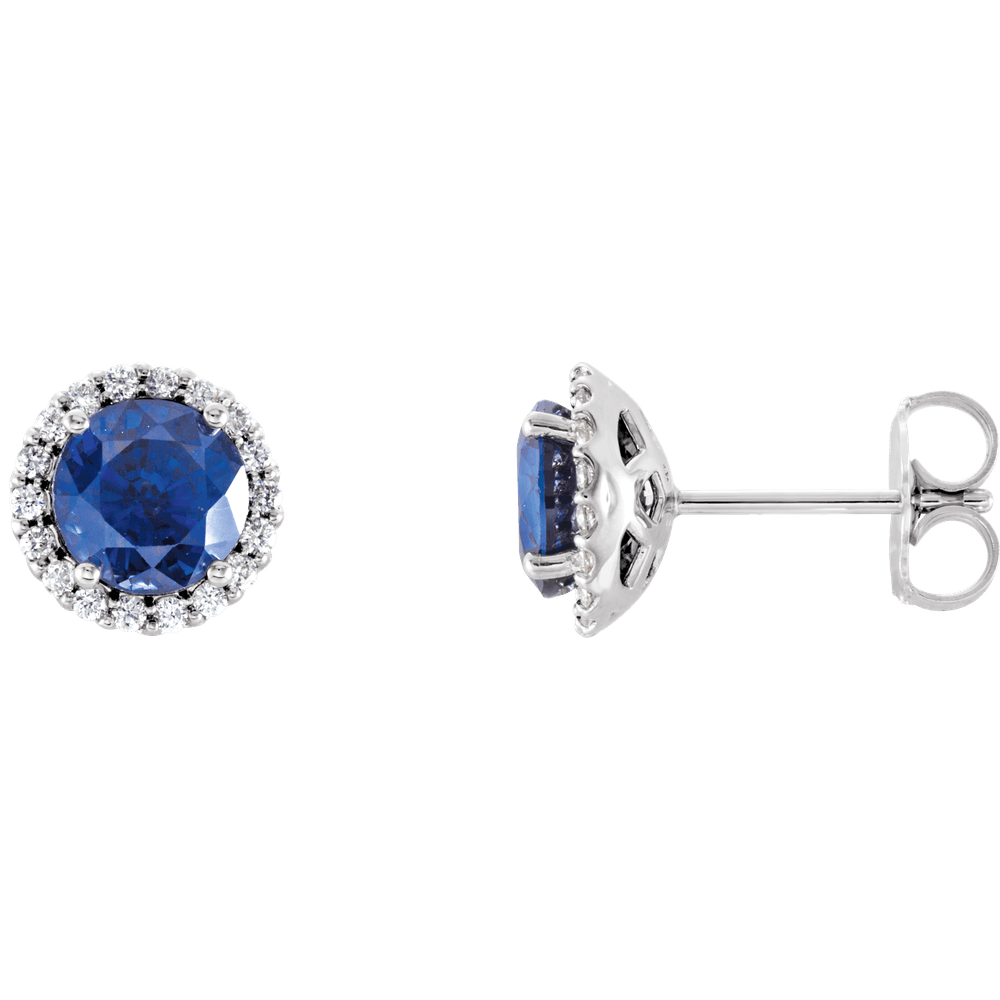Natural Diamond + Lab Grown Sapphire