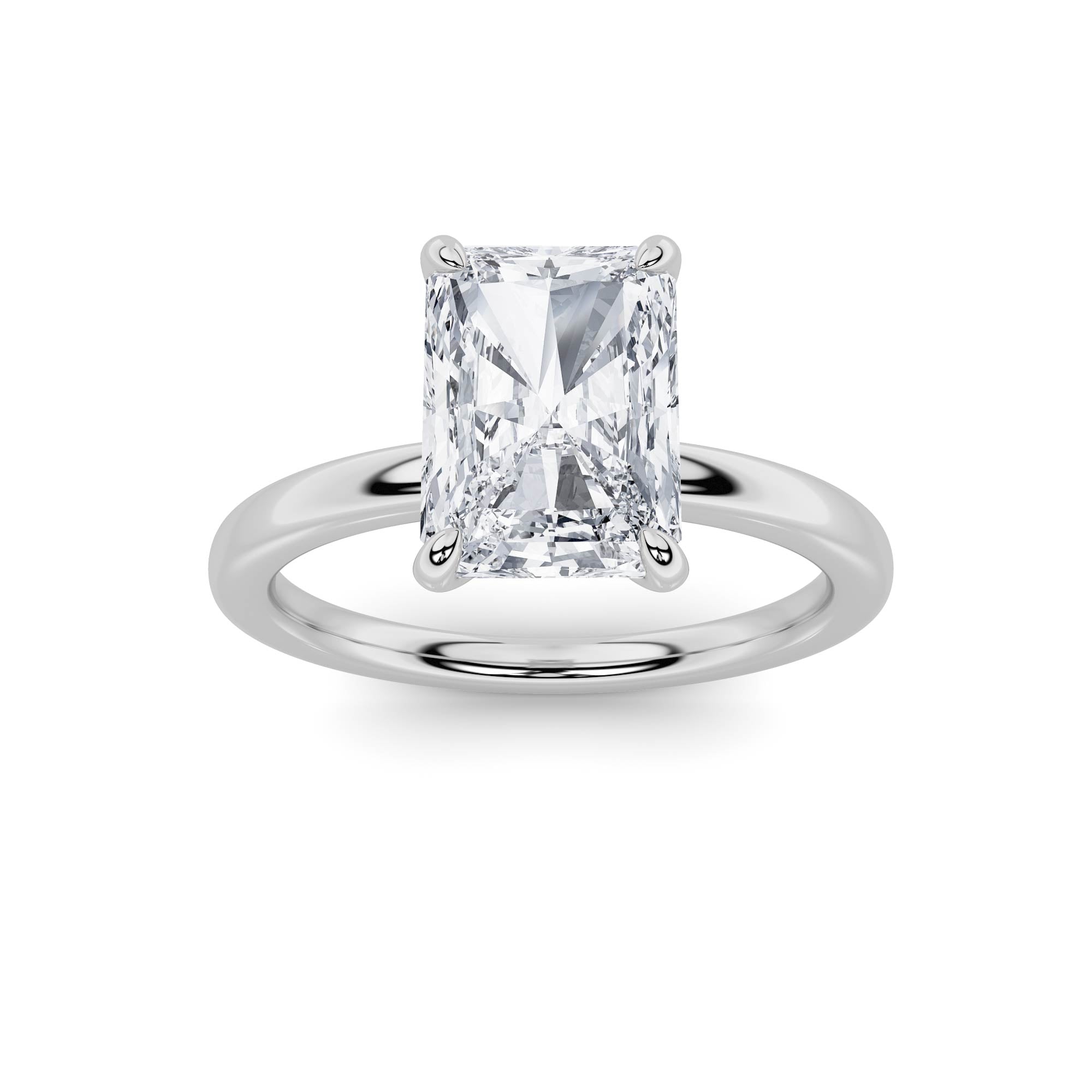 1 - 3 Carats Radiant Solitaire