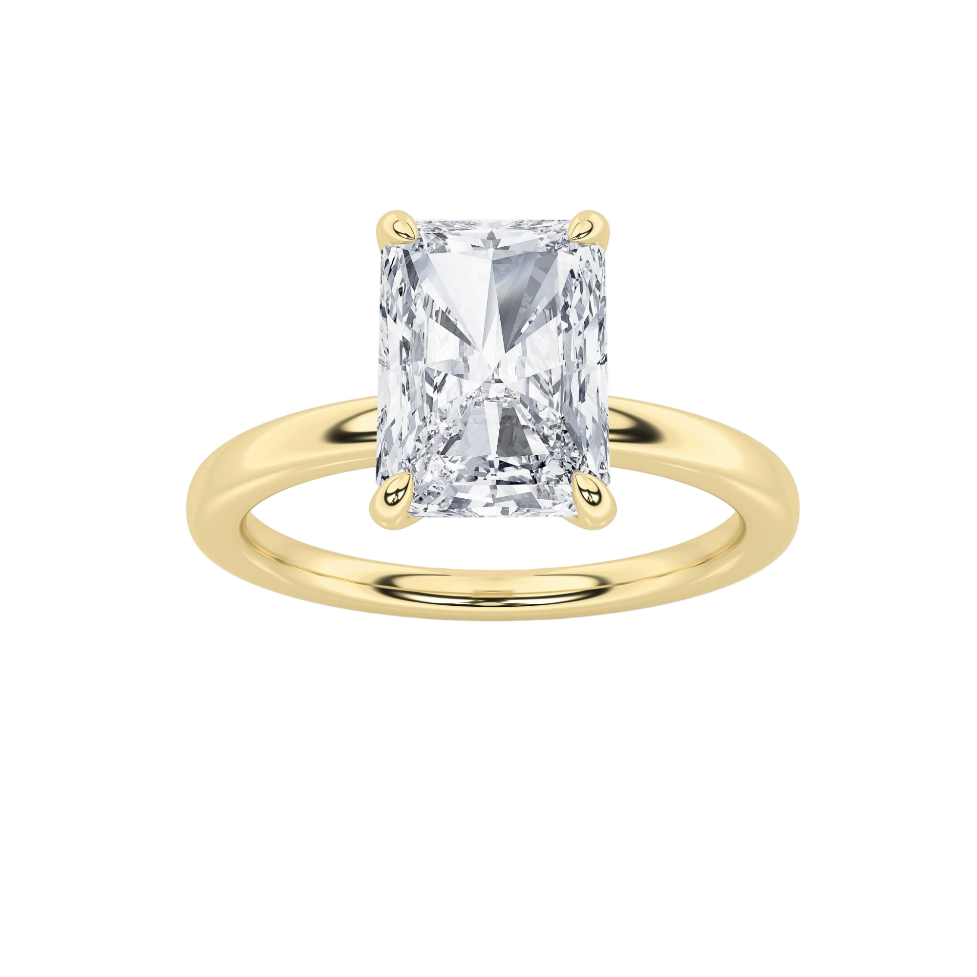 1 - 3 Carats Radiant Solitaire