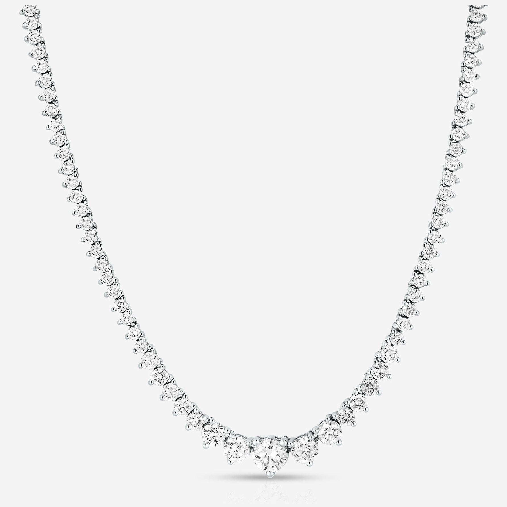 15 CTW Moissanite Tennis Necklace