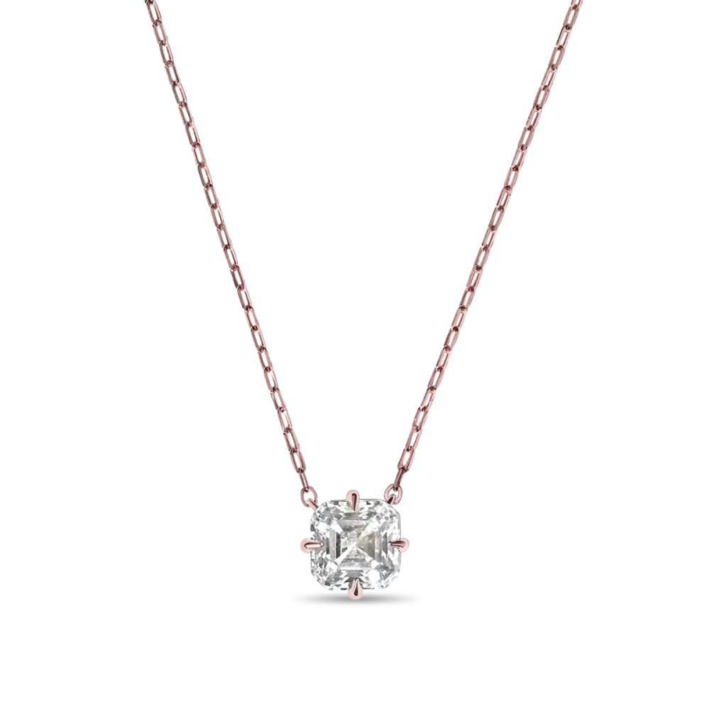 ASSCHER PENDANT - 14K Rose Gold / Asscher
