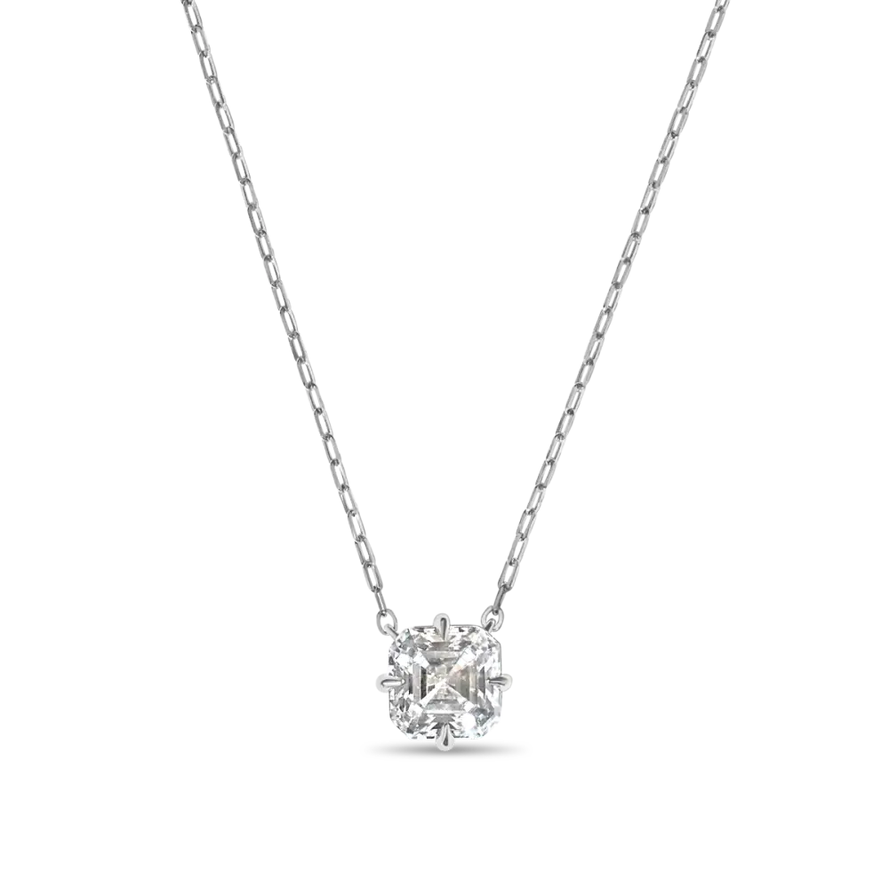 ASSCHER PENDANT - 14K White Gold / Asscher