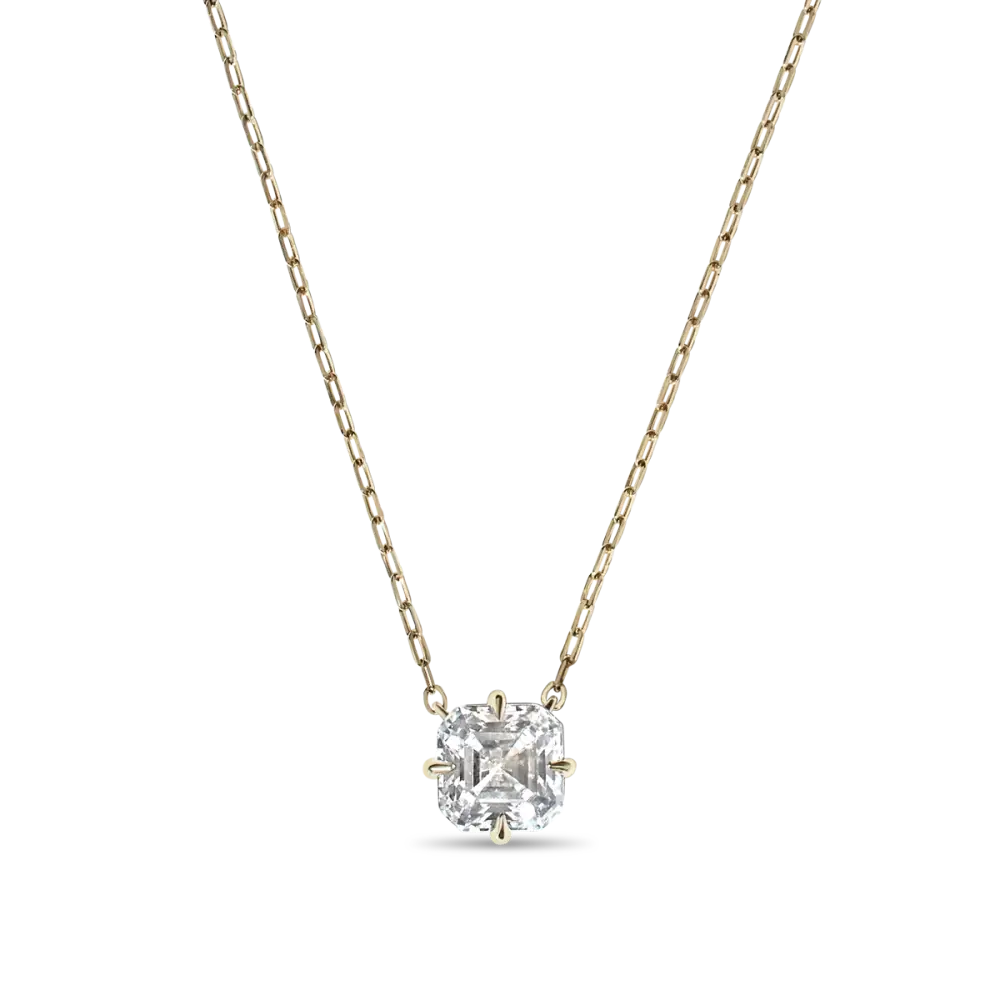 ASSCHER PENDANT - 14K Yellow Gold / Asscher