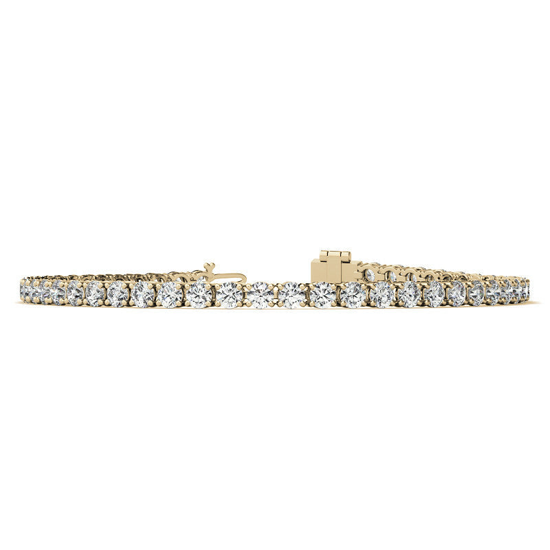 6ctw Moissanite Tennis Bracelet - 14K Gold