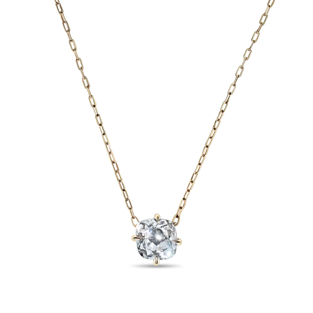 14K Yellow Gold Pendant Cushion 