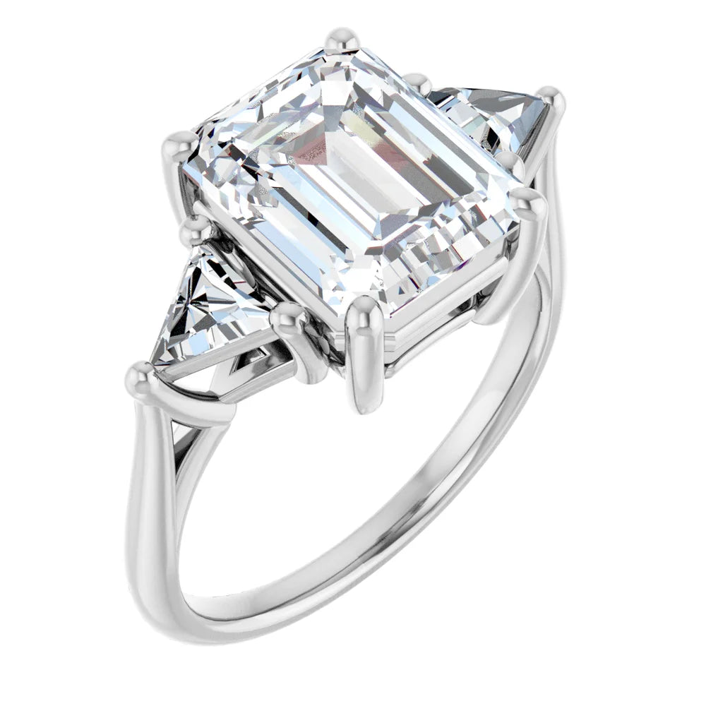 Three Stone Ring - Trilliant Cuts