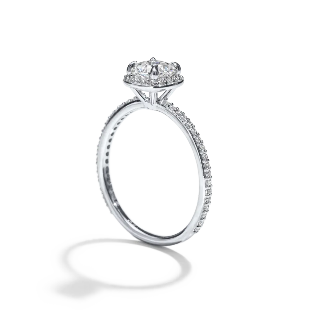 EMMELINE - NATURAL HALO PAVE - Engagement Ring