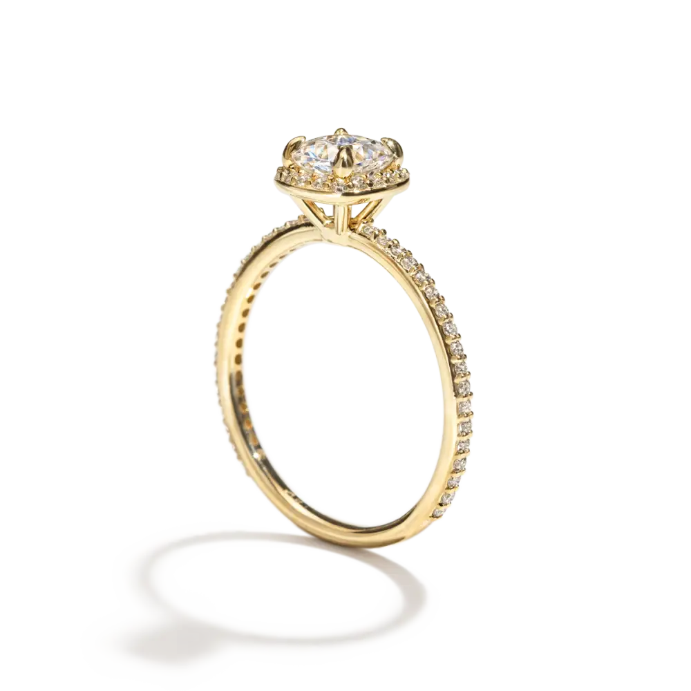 EMMELINE - NATURAL HALO PAVE - Engagement Ring