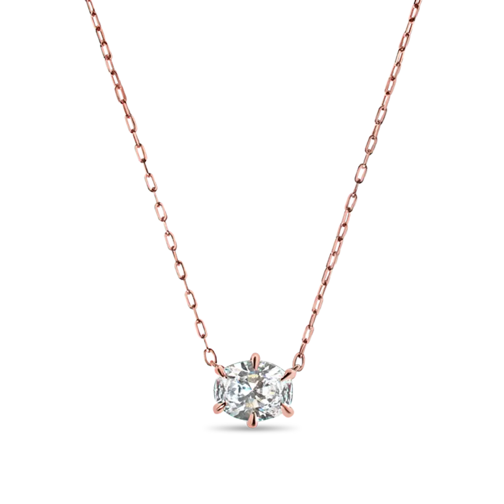 OVAL PENDANT - 14K Rose Gold / Oval