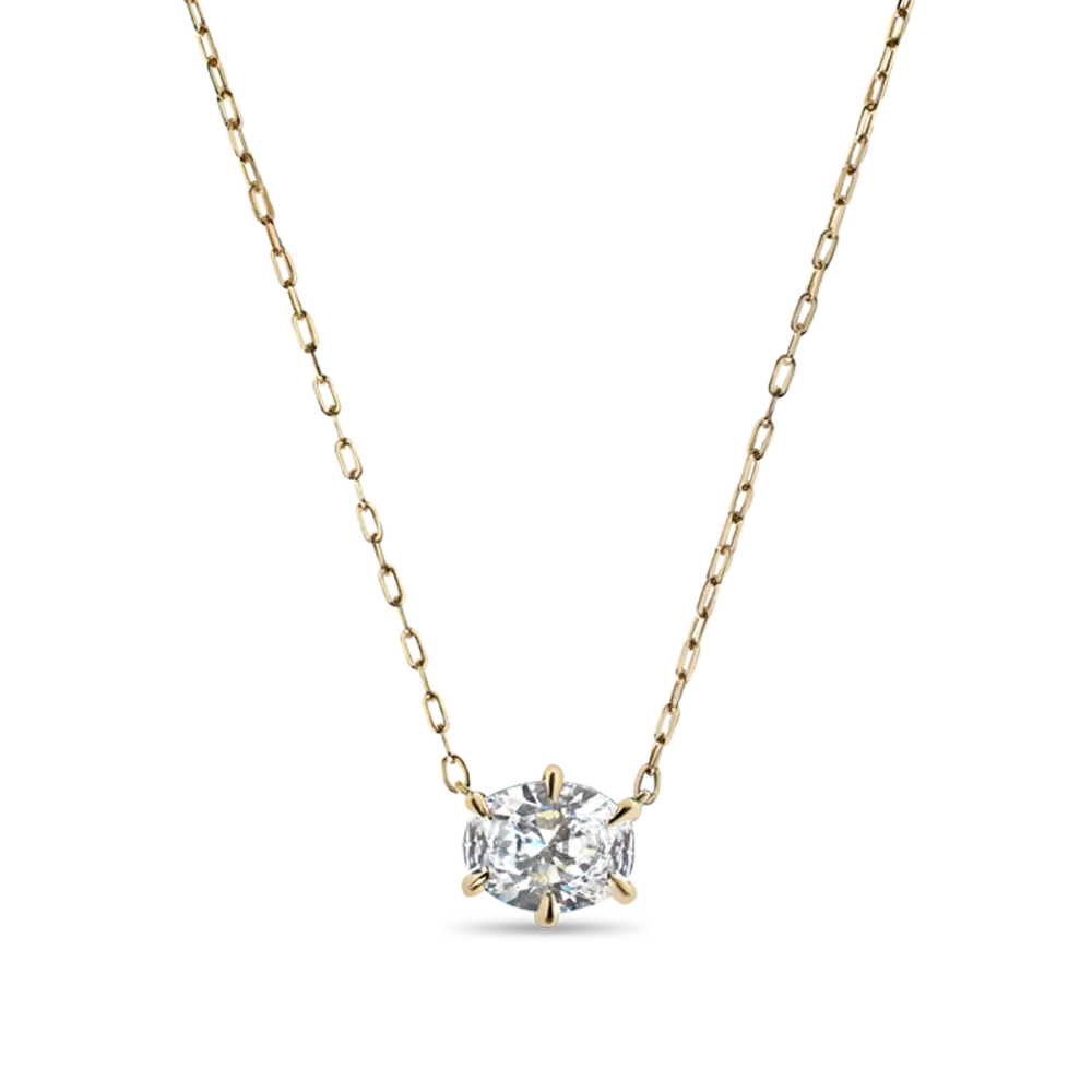 OVAL PENDANT - 14K Yellow Gold / Oval