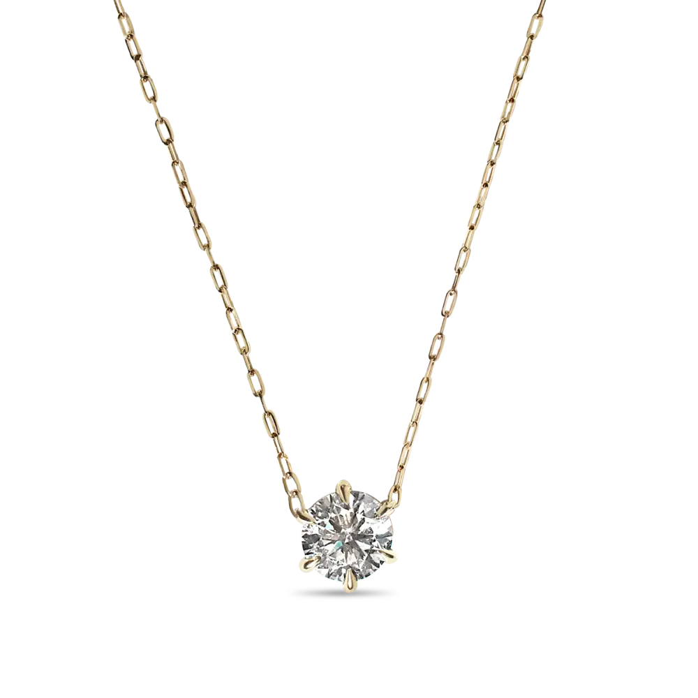 ROUND PENDANT - 14K Yellow Gold / Round