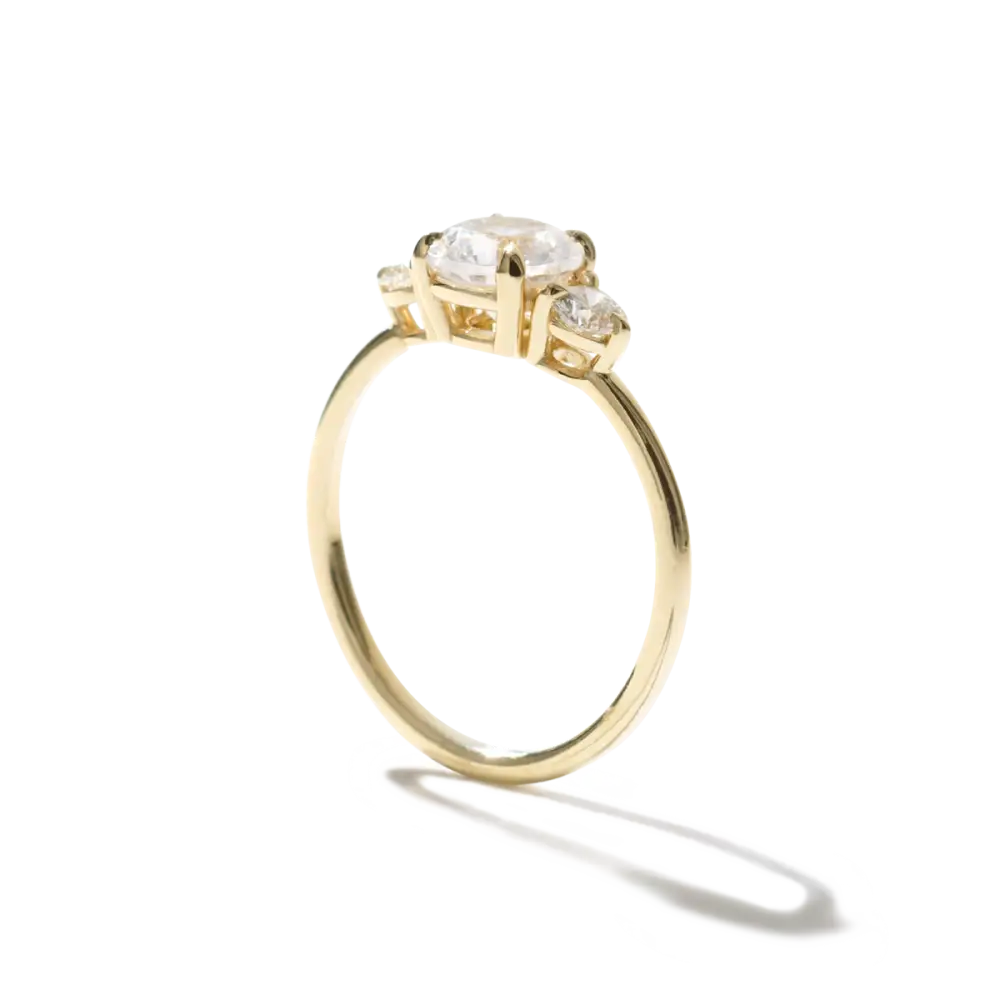 SCARLETT - NATURAL THREE STONE - Engagement Ring