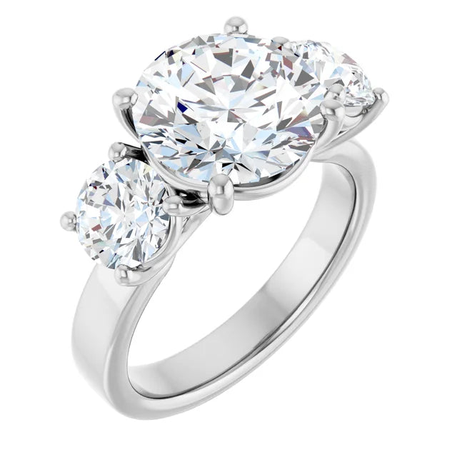 Three Round Stone Ring