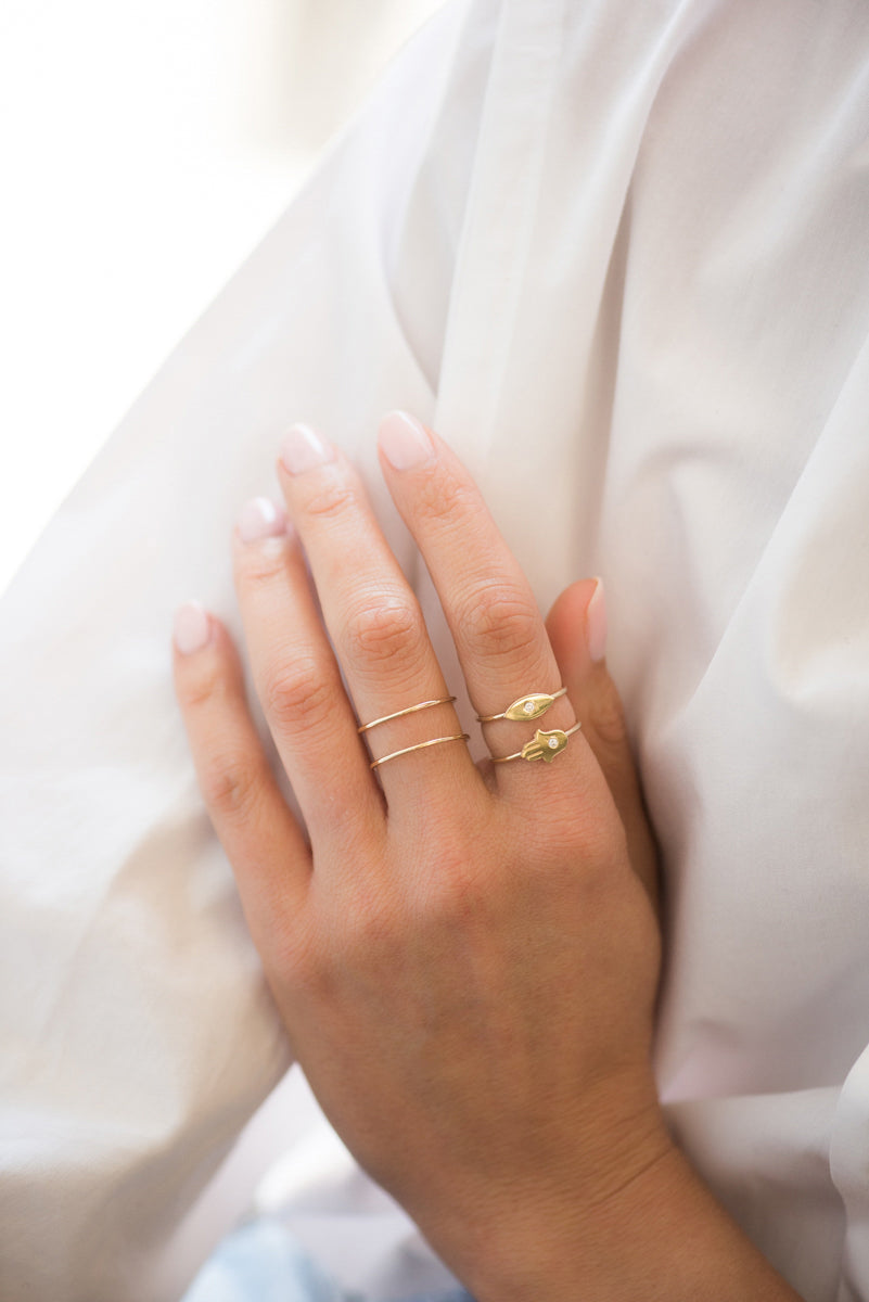 14K Gold Double Band Ring