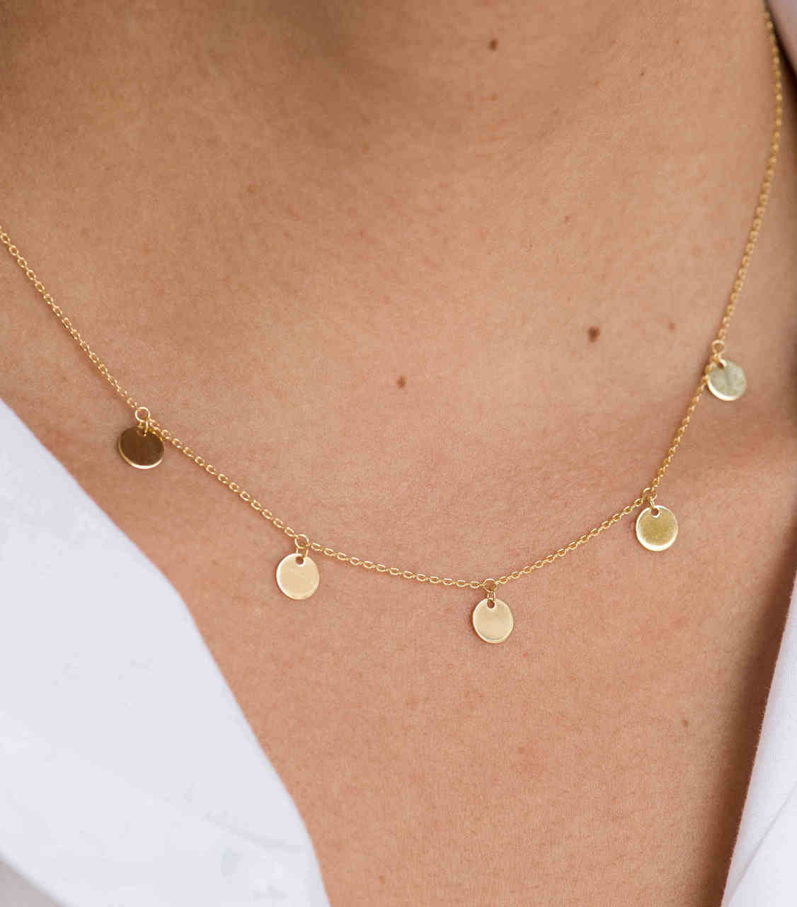 14k Gold Fringe Necklace